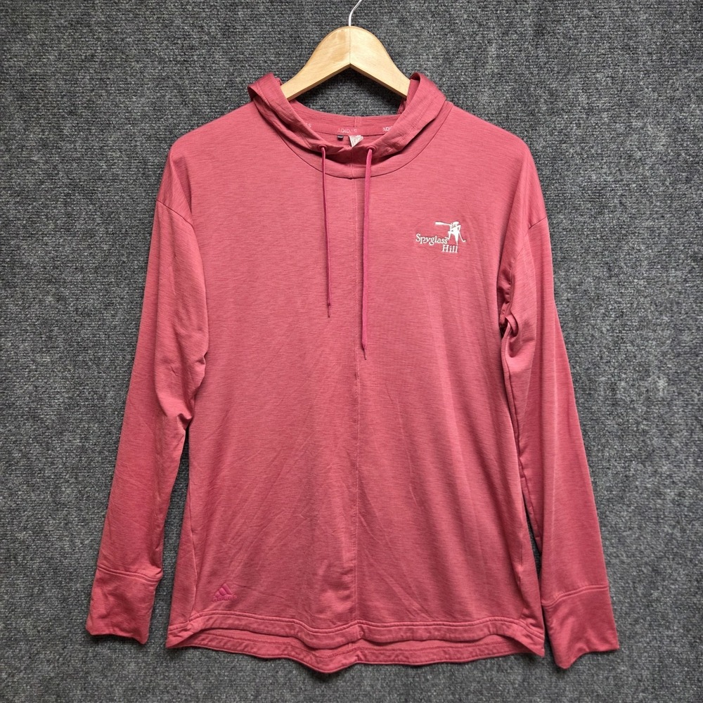 Adidas Pullover Womens Large Pink Spyglass Hill Golf Course Hoodie Primegreen